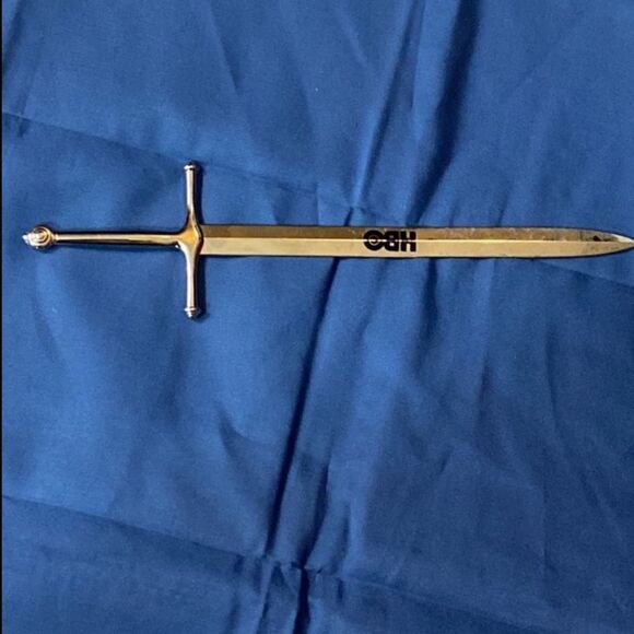 HBO GAME OF THRONES Tone Silver Sword Letter Opener - Picture 13 of 13